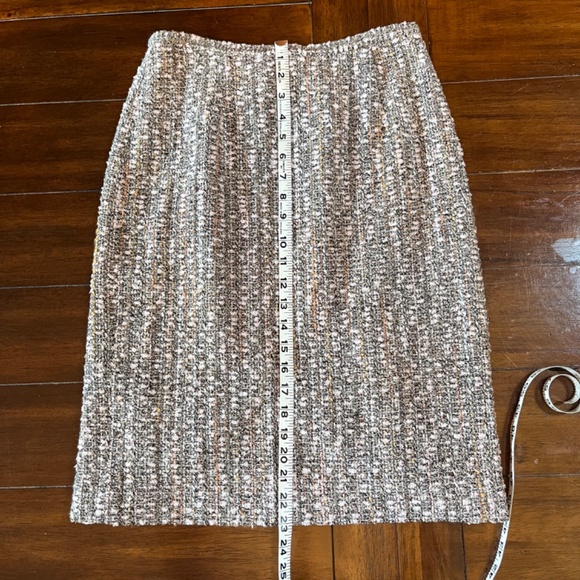 Pink/Brown Neiman Marcus Tweed Skirt - Picture 7 of 7